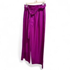 Frvnch Paris Vibrant Purple Wide-Leg Pants